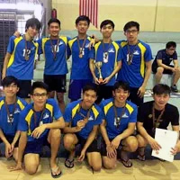 大田 裕介さん（サンウェイ大学:左端2列目) MAPCU Volleyball Tournament３位