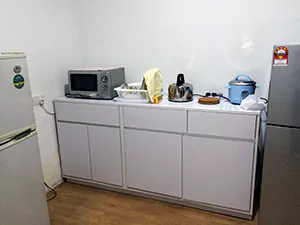 １階共用キッチン(電子レンジ)